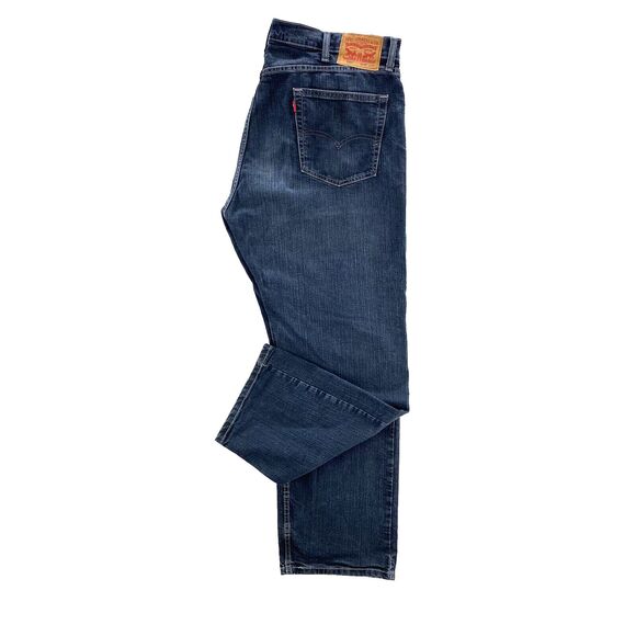 Levi's Jeans Men's 40x30 Blue 505 Regular Fit Straight Leg American Grunge Denim - Picture 2 of 16